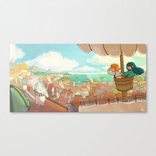 The Little Scribe: The City! Canvas Print