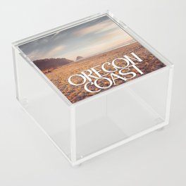 Oregon Coast Beach Sunset | Travel Photography Acrylic Box