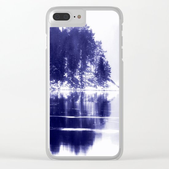 Painted scene Clear iPhone Case
