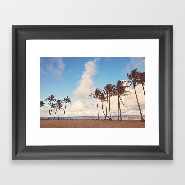 Kauai Palm Trees Framed Art Print