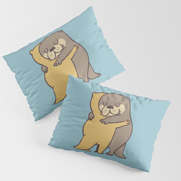 Otter Hugs Pillow Sham
