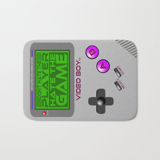Don't Hate The Player, Hate The Game! | Video Game Bath Mat