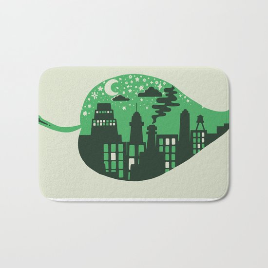 Let's Leave This Place Bath Mat