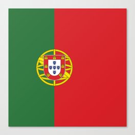 Portugal Flag Print Portuguese Country Pride Patriotic Pattern Canvas Print