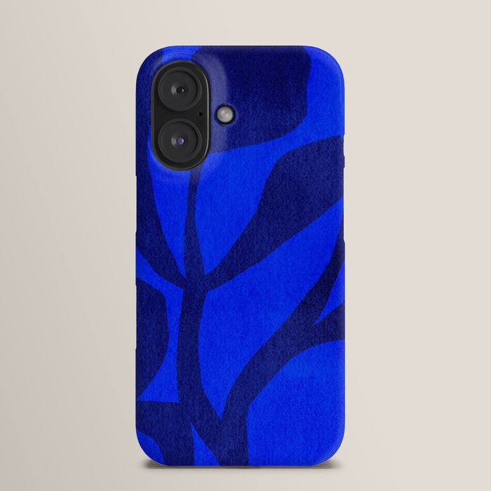 Abstract botanical- blue garden