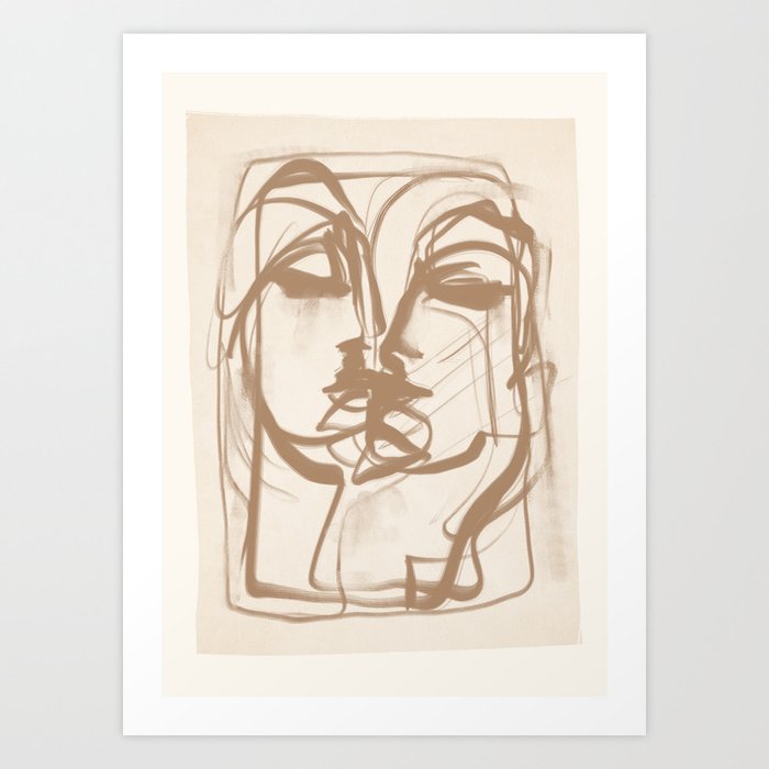 Kiss 3 Art Print