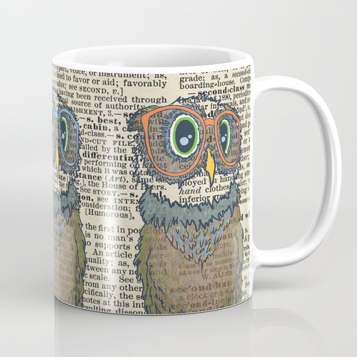 Owl wearing glasses Coffee Mug
