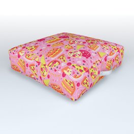 Pizza Party Outdoor Floor Cushion