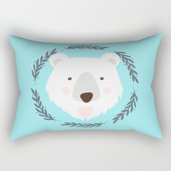 polar bear Rectangular Pillow