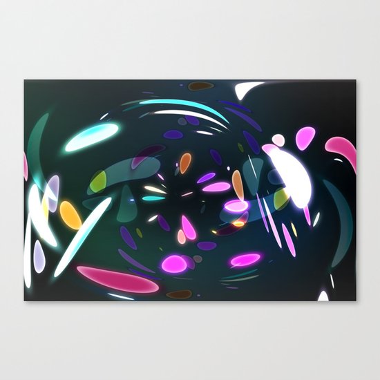 Vibrant shards Canvas Print