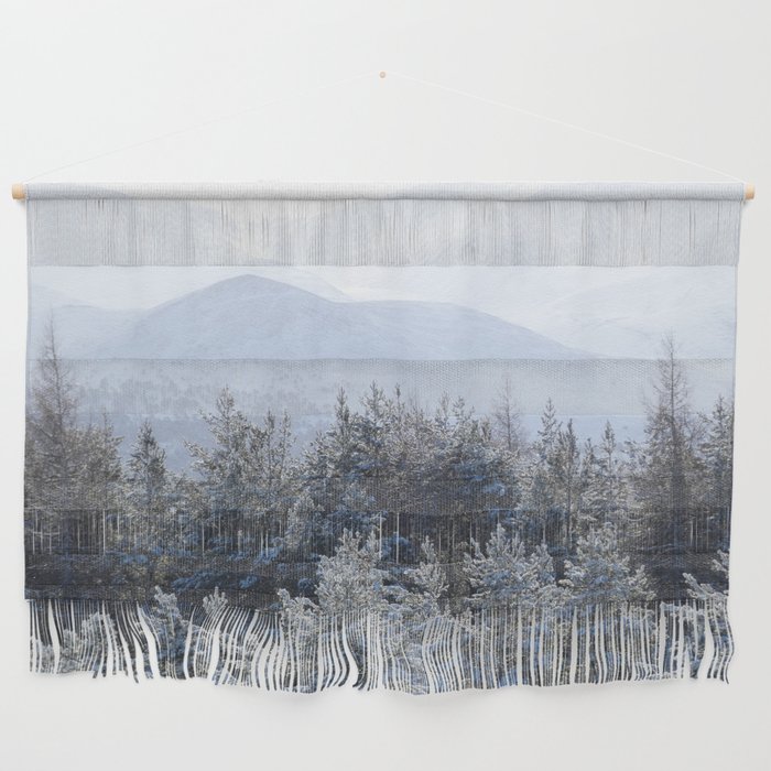 Snow Covered Cairngorm Mountain Range Wall Hanging