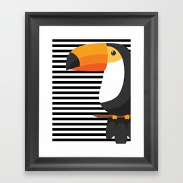 TOUCAN tropical toucans Framed Art Print