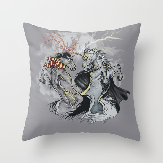 Retold with Unicorns II Throw Pillow