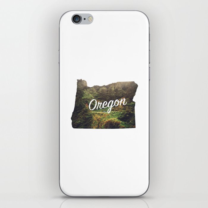 Oregon Photography Map  iPhone Skin