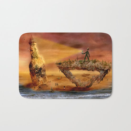 Die Flaschenmorgana Bath Mat