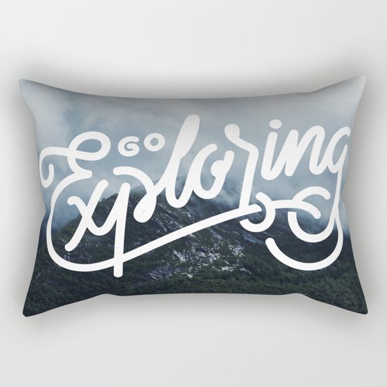 Go Exploring Rectangular Pillow