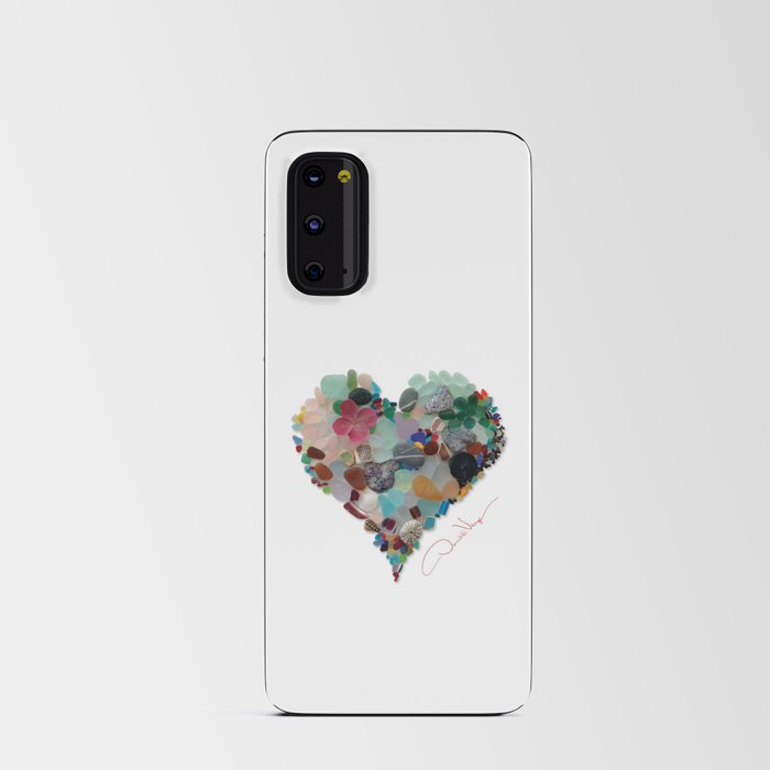 Love -  Sea Glass Heart A Unique Birthday & Father’s Day Gift Android Card Case