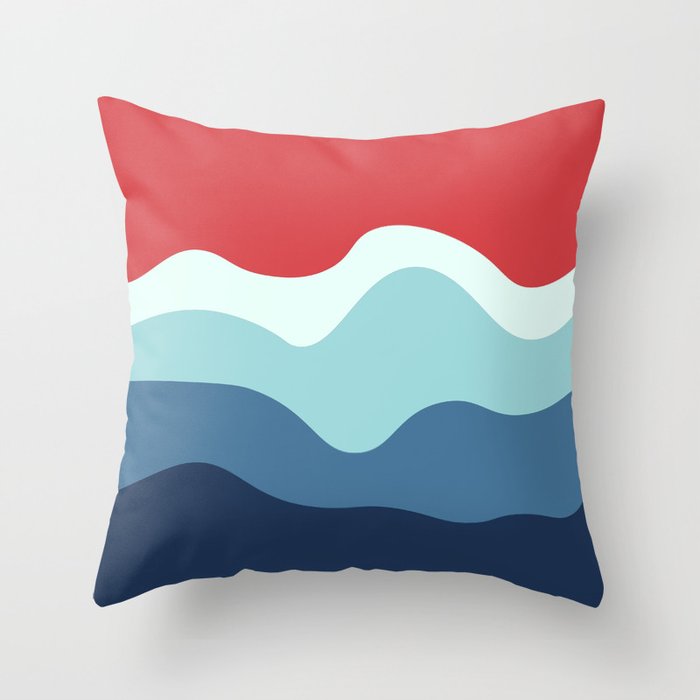 Sun over Sea Throw Pillow