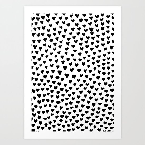 Black Heart Art Print