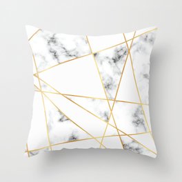 white and gold accent pillows
