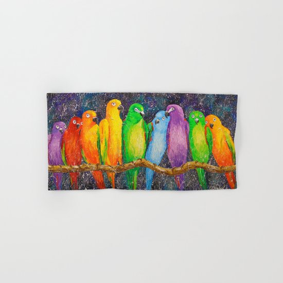 Parrots friends Hand & Bath Towel