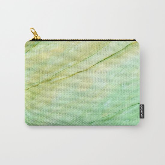 Light green marble Carry-All Pouch