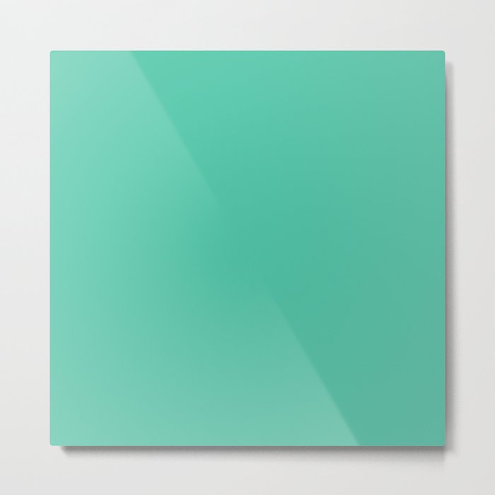 Biscay Green - Pantone Fashion Color Trend Spring/Summer 2020 NYFW Metal Print