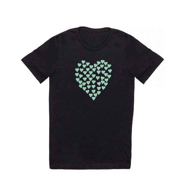 Hearts Heart Mint T Shirt