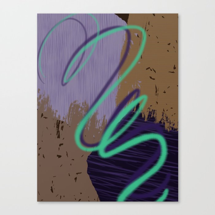 Magic Neon Lasso Canvas Print