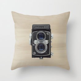 yashica 635 - vintage camera  Throw Pillow