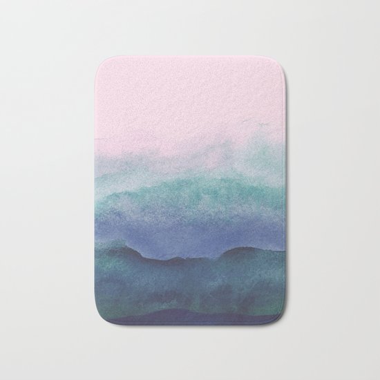 Pastel watercolor gradient (everyday 2/365) Bath Mat