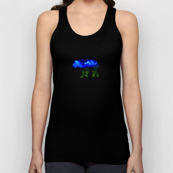 Grizzly in the Shadows Unisex Tank Top