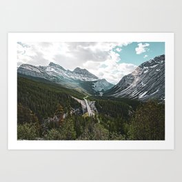 Icefields Parkway, Alberta Art Print