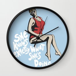 Wendy Peffercorn - She knows exactly what she's doing Wall Clock
