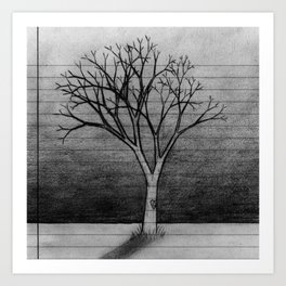 tree_heart Art Print