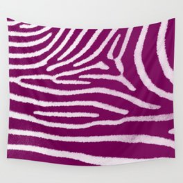 Muted Purple Zebra Fur Pop-Art Animal Print Wall Tapestry