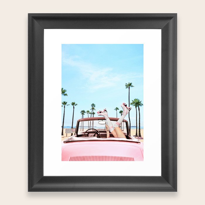 Long Beach Framed Art Print by Summer Club By Paul Society6