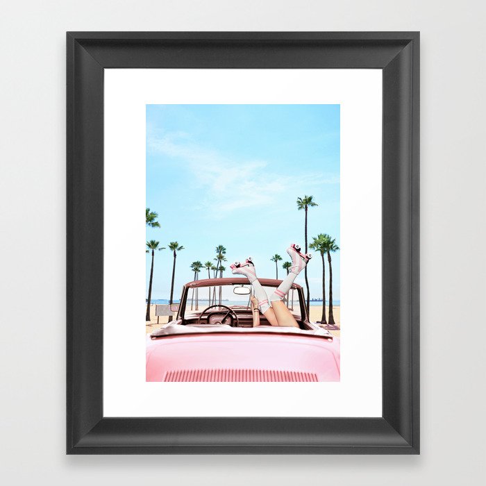 Long Beach Framed Art Print