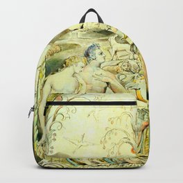 William Blake "Illustrations to Milton's Paradise Lost - Raphael Warns Adam and Eve" Backpack