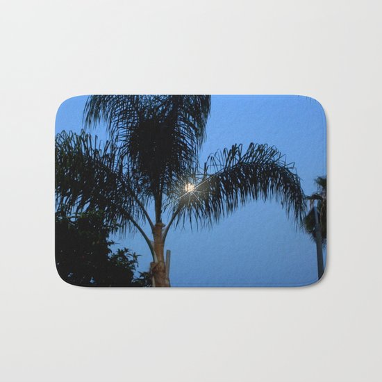 Moonlight through the Palms, Southern California Bath Mat