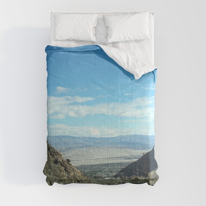 Mountain Road in Palm Springs California Comforter