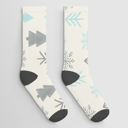 Christmas Pattern Soft Retro Tree Snowflake Socks