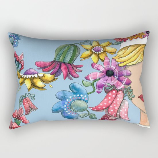 I Love the Flower Girl Rectangular Pillow