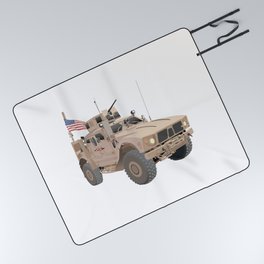 M-ATV MRAP Army Military Truck Picnic Blanket