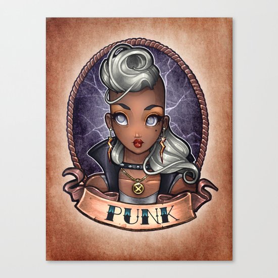 PUNK pinup Canvas Print