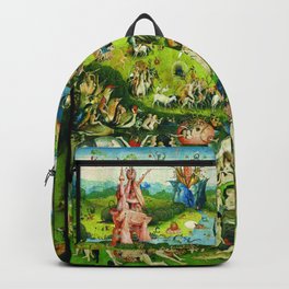 The Garden of Earthly Delights Triptych by Hieronymus Bosch Backpack | Painting, By, Hieronymus, Famous, Utopia, Art, Of, Garden, Artist, Bosch 