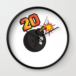 20 Bomb Wall Clock