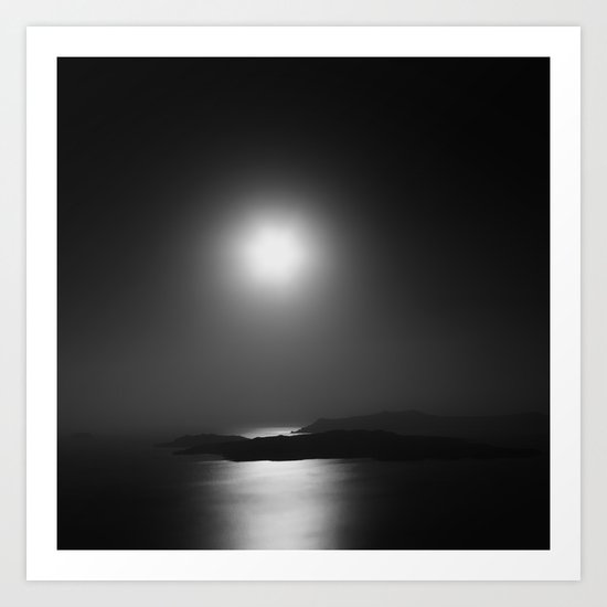 Black sun Art Print