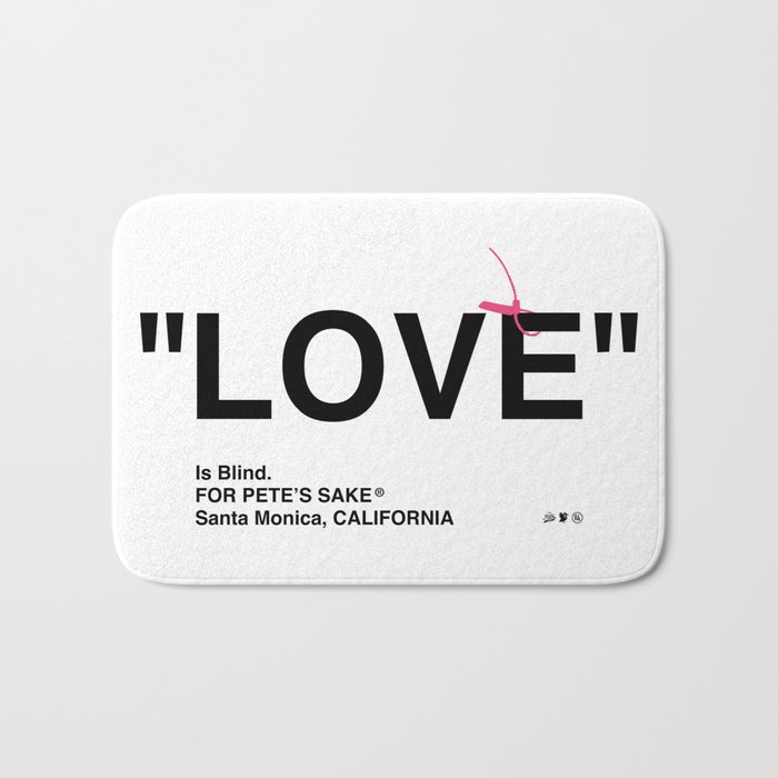 "LOVE" Bath Mat