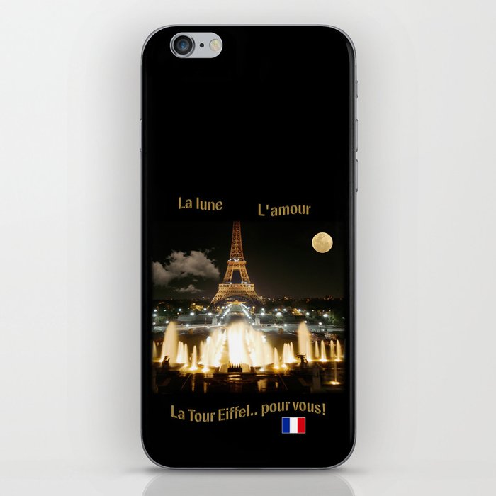 Eiffel Tower at Night iPhone Skin